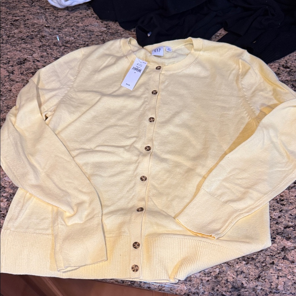 GAP Light Yellow Women's Cardigan
